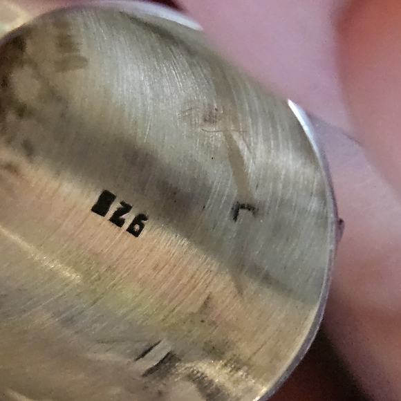 🤩SOLD🤩 Smiling Sun Sterling Silver Cigar Band Ring - Picture 6 of 6